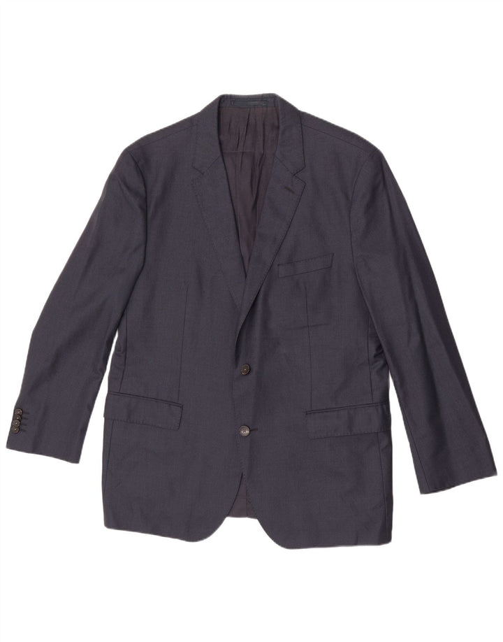 Hugo Boss Veste blazer à 2 boutons pour homme EU 54 2XL Bleu marine Laine