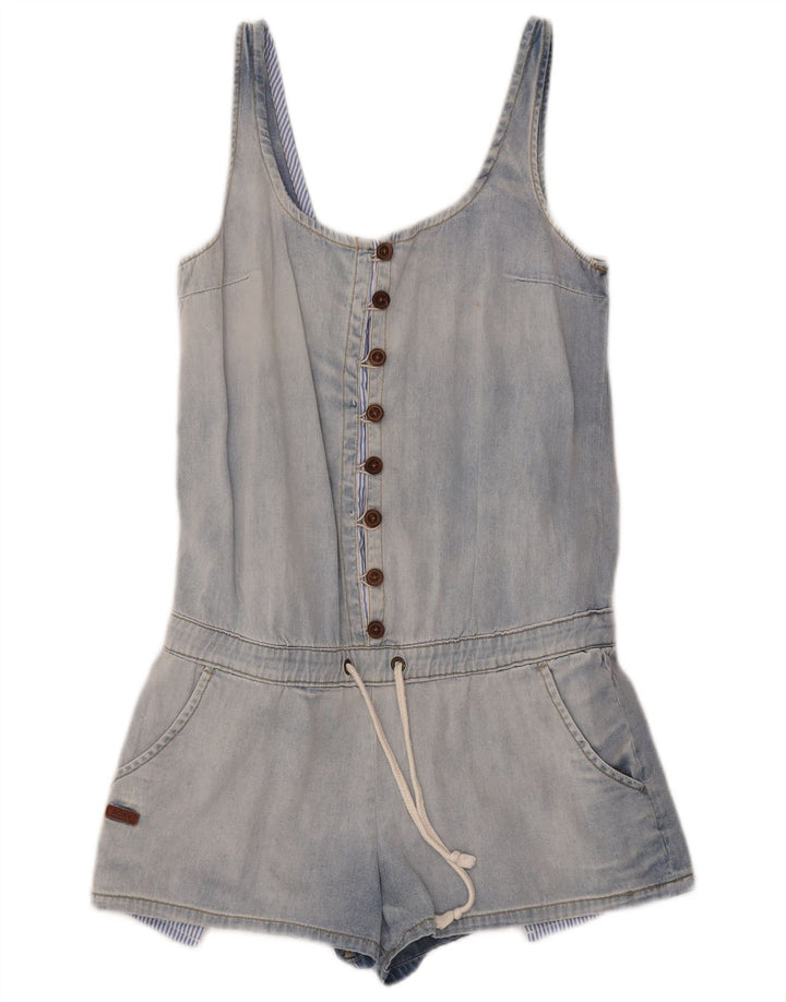 Roxy Combishort Denim Femme UK 6 XS Bleu Coton