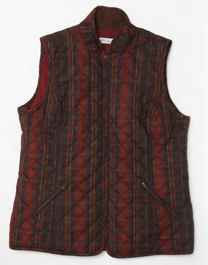 Orvis Gilet matelassé pour femme UK 44 Medium Multicolore Check Polyester