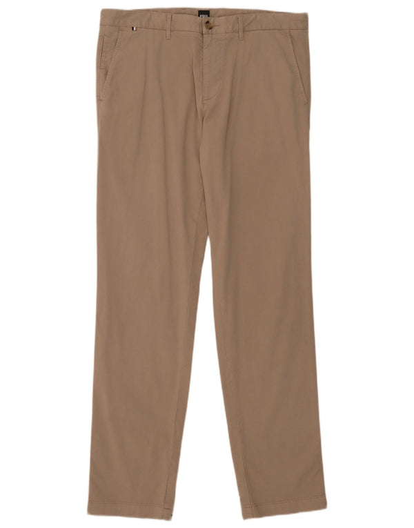 Hugo Boss Pantalon chino slim pour homme EU 48 Medium W32 L33 Coton beige