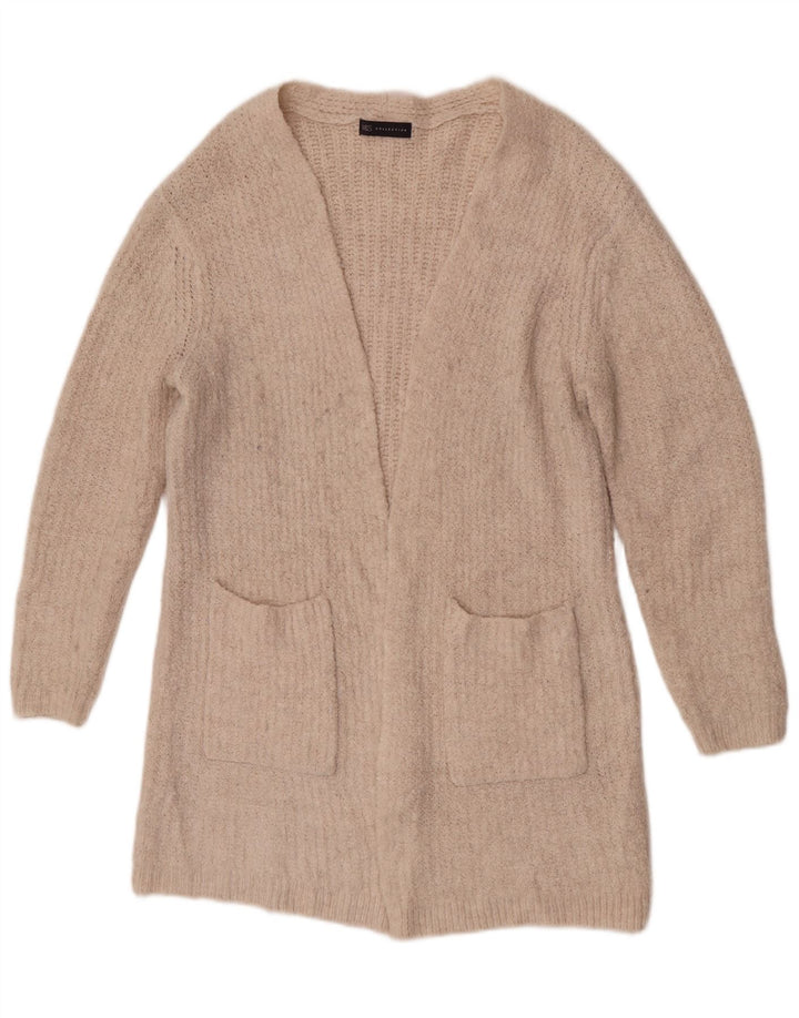 Marks & Spencer Pull cardigan long pour femme UK 12 Medium Off White