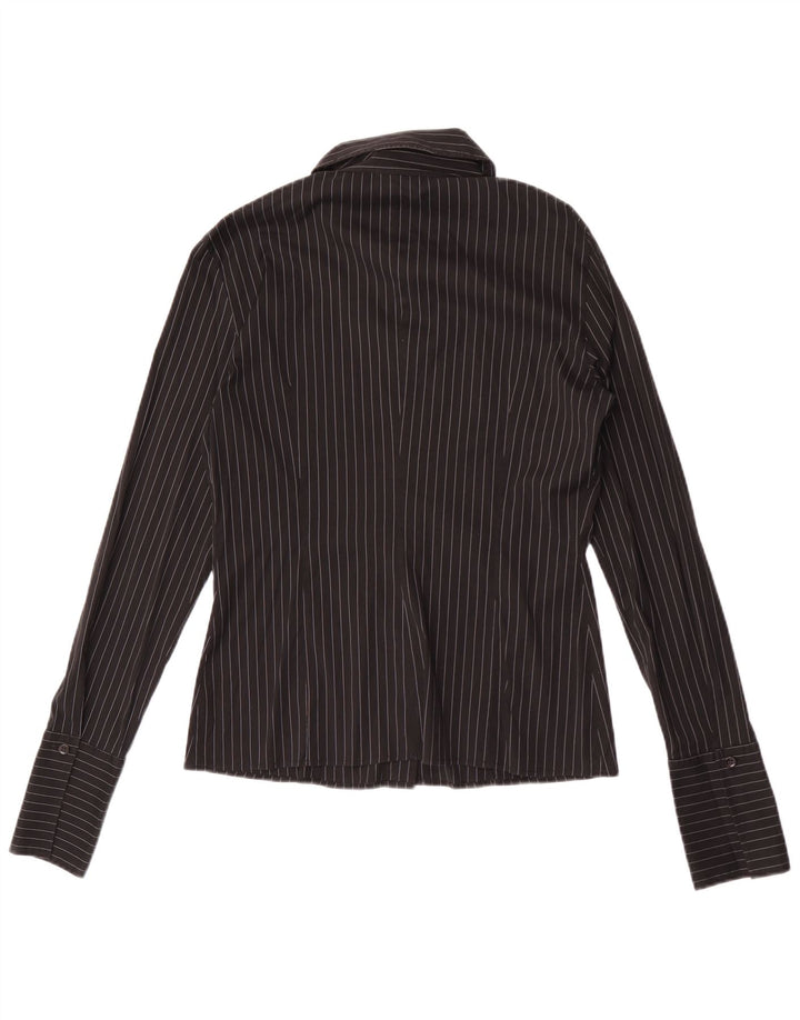 Max & Co. Chemise femme UK 14 Medium Black Pinstripe