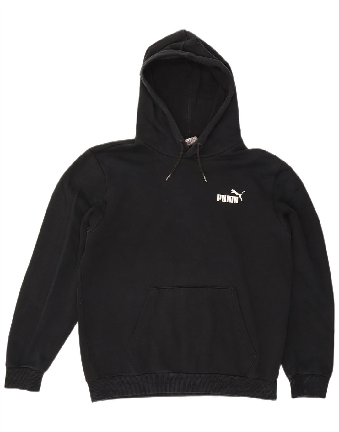 Puma Pull à capuche pour homme en coton noir moyen