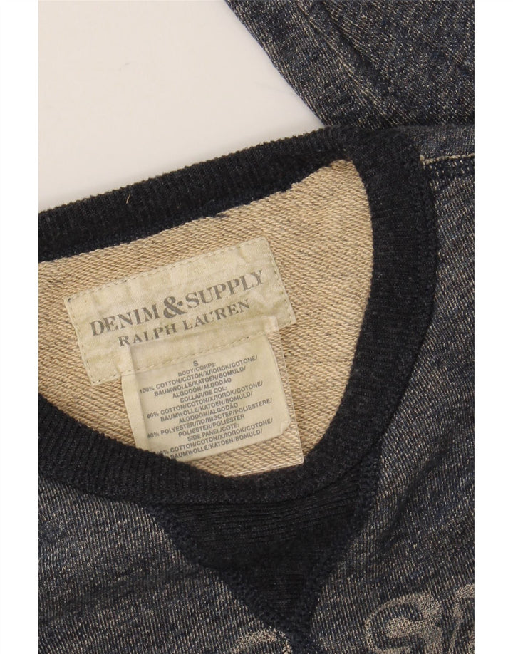 RALPH LAUREN Sweat-shirt graphique pour homme en coton bleu marine Small