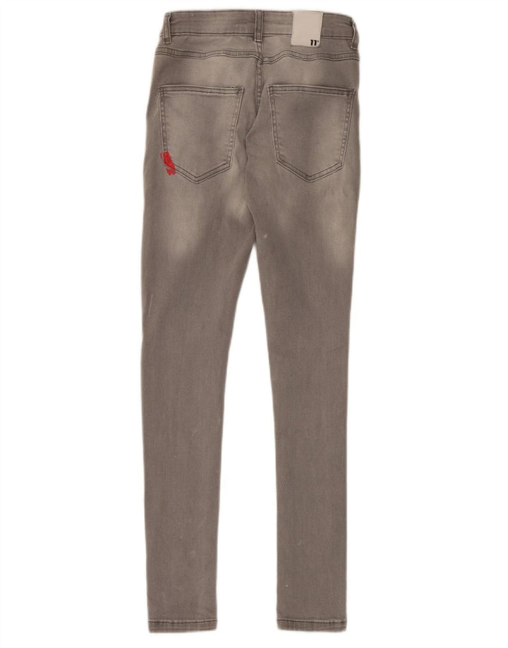 Jean skinny femme Eleven Degrees W28 L30 gris coton