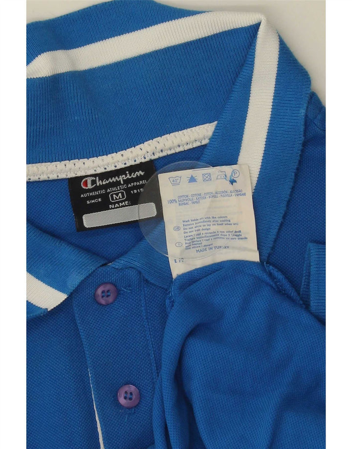 Champion Polo Homme Bleu Moyen Rayé Coton