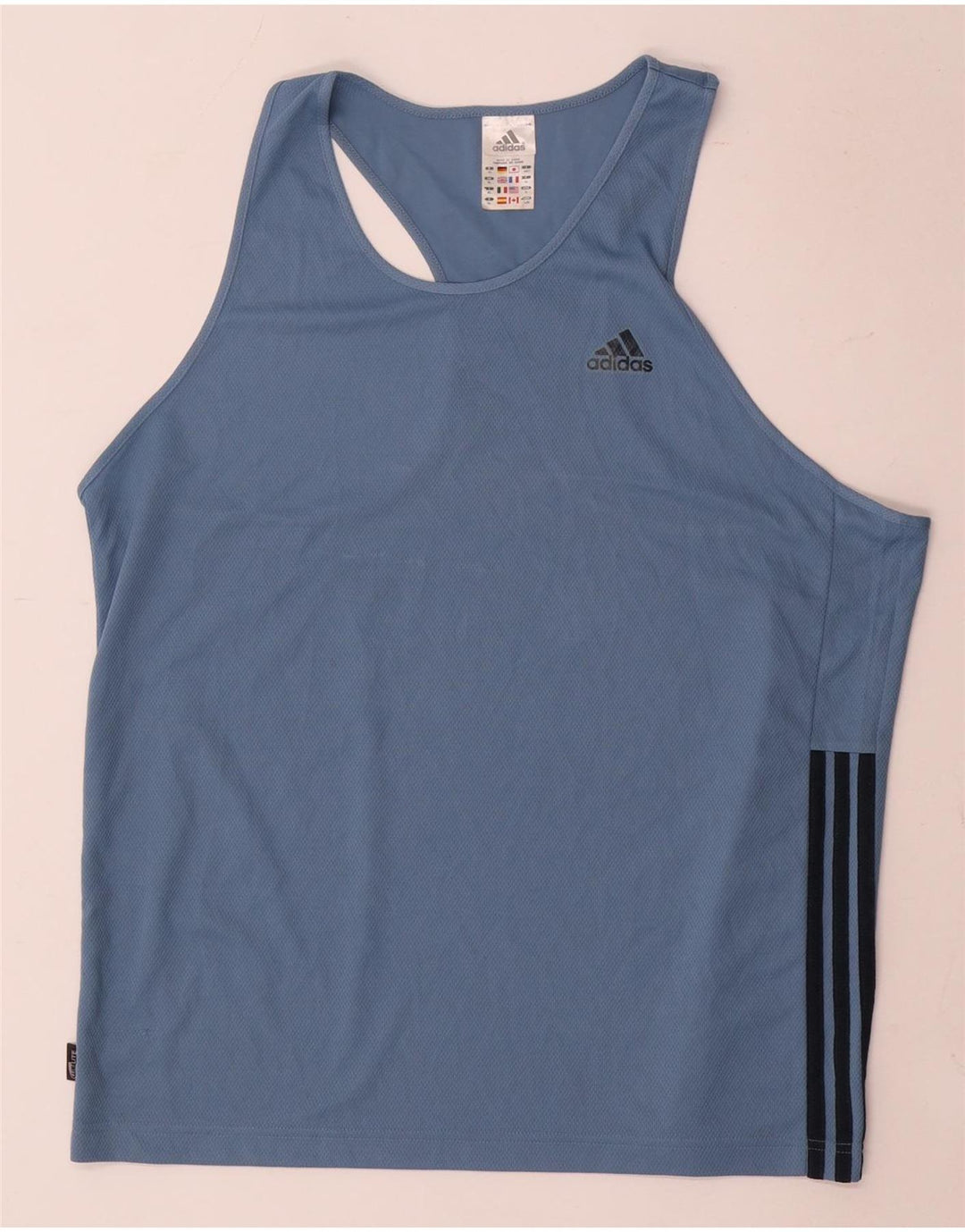 Adidas Débardeur Homme XL Bleu Polyester