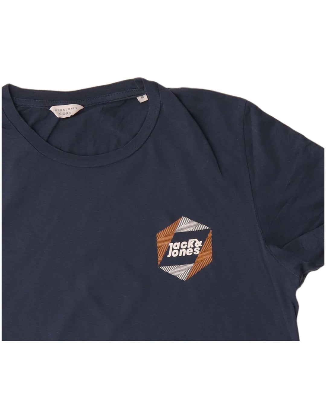 JACK & JONES T-Shirt Homme Bleu Marine Moyen Coton