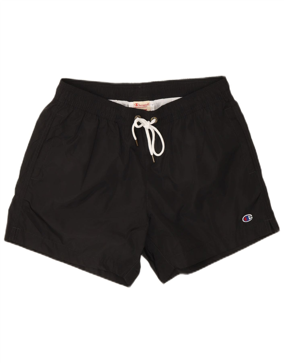 Champion Short de Bain Homme Noir Moyen Polyester
