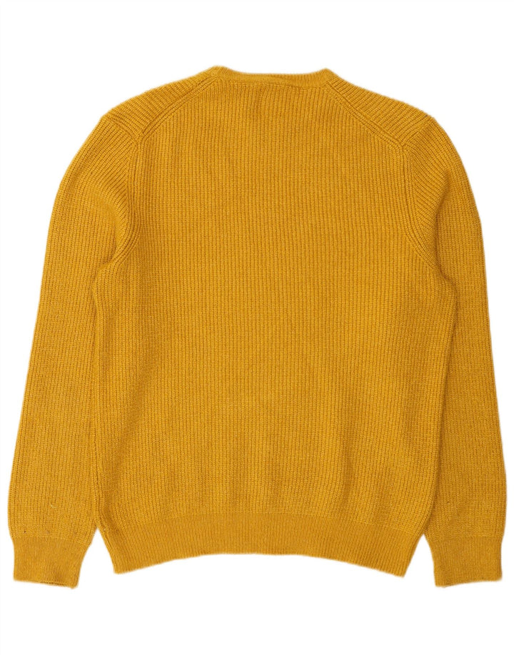 Marks & Spencer Pull Col Ras du Cou Homme Jaune Moyen Polyamide
