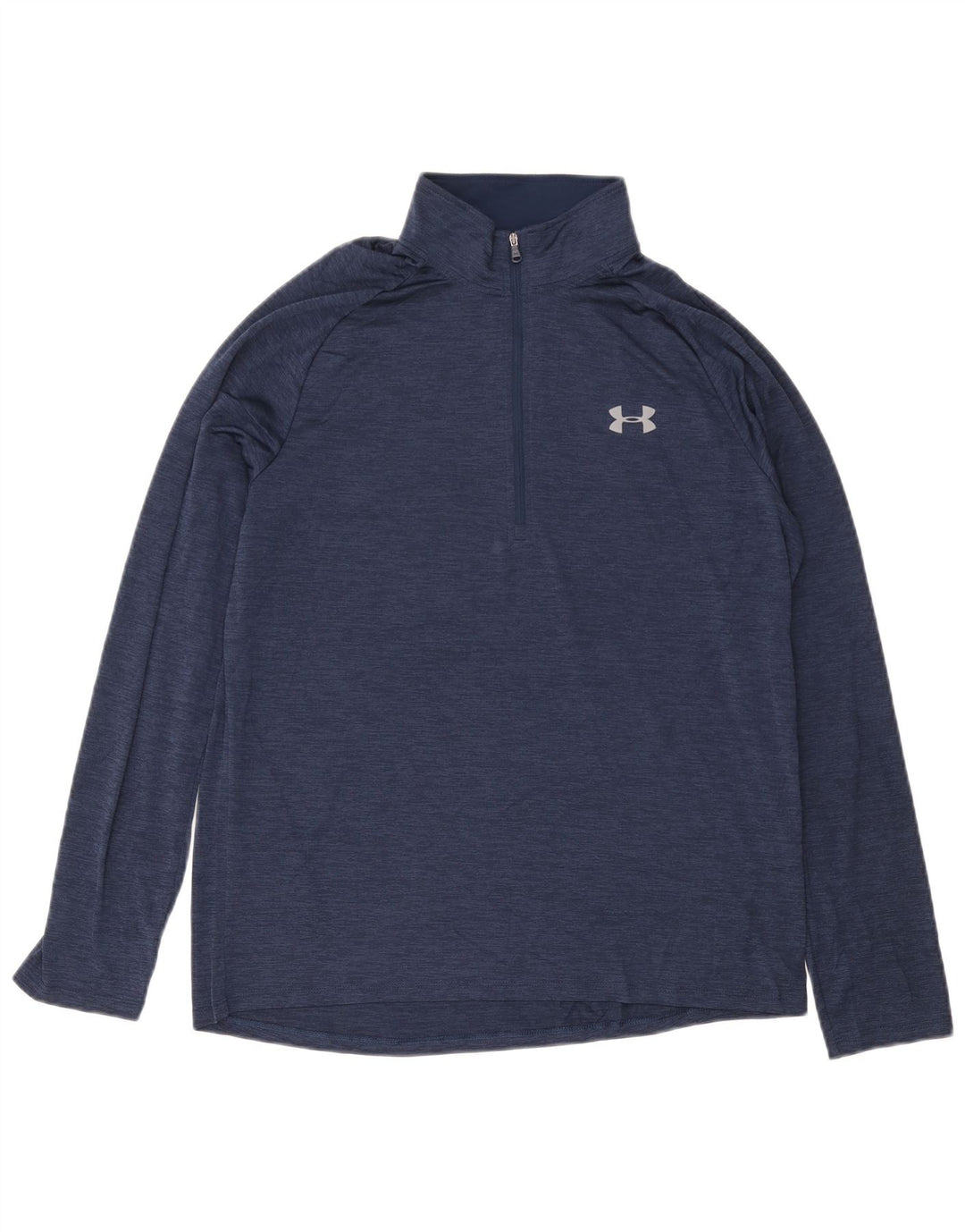 Under Armour Haut ample à manches longues et col zippé pour homme Bleu Taille L