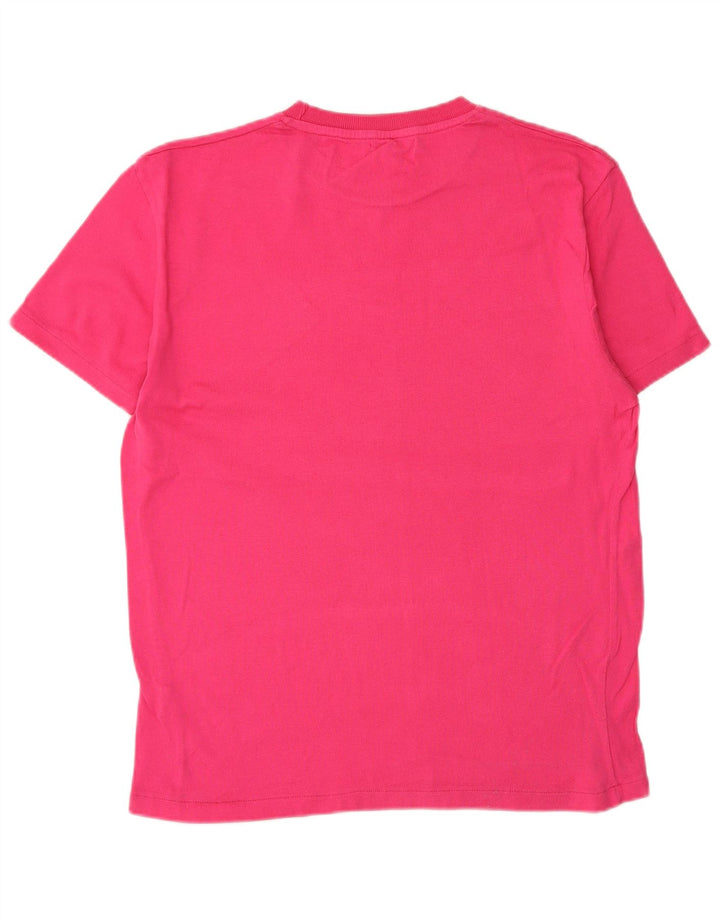 Zara T-Shirt Femme Top UK 14 Coton Rose Moyen