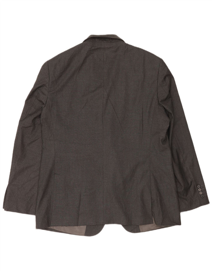MARKS & SPENCER Veste Blazer 2 Boutons Homme UK 44 XL Gris Polyester