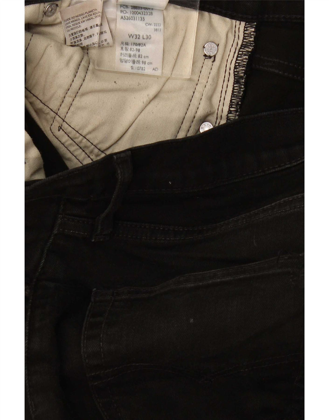 Levi's Jean Slim Homme W32 L30 Noir Coton