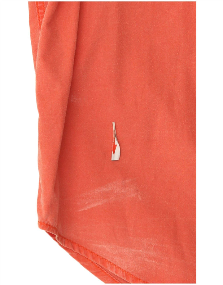 Wrangler Chemise à manches courtes pour homme XL Orange Coton