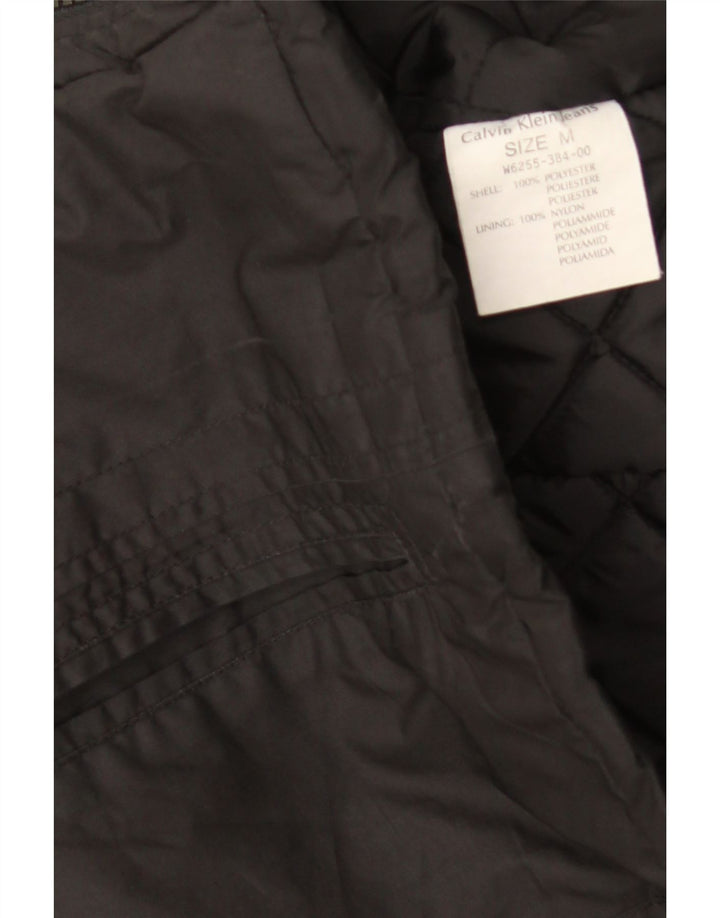 Calvin Klein Veste matelassée pour femme UK 12 Medium Noir Polyester