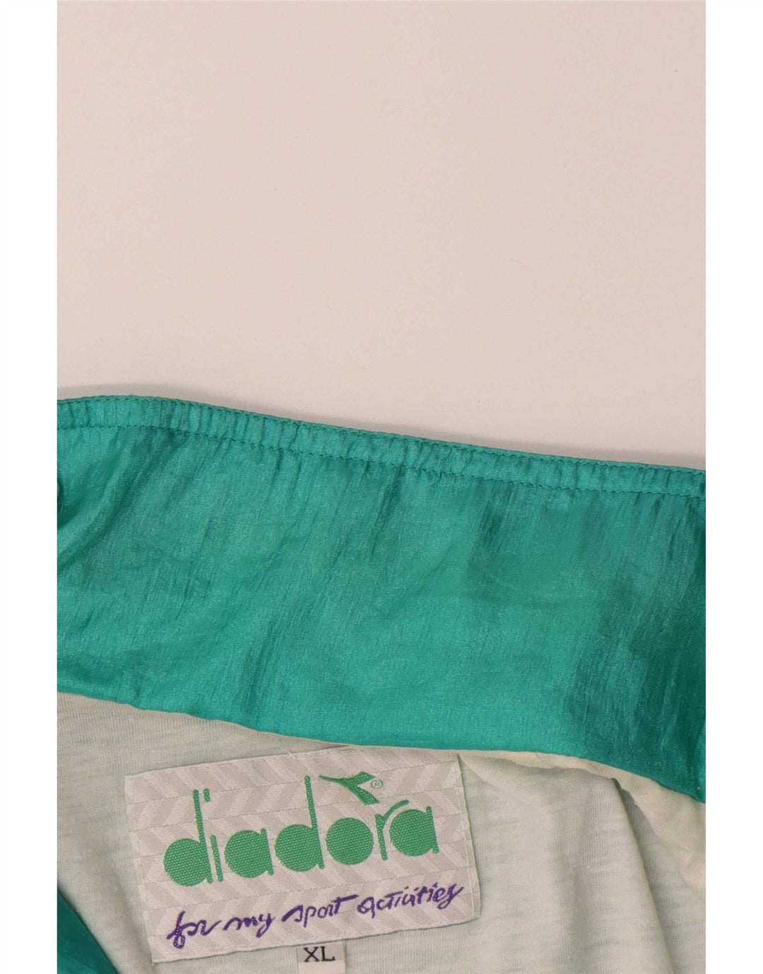 Diadora Veste de Survêtement XL Homme Turquoise Colourblock Polyamide