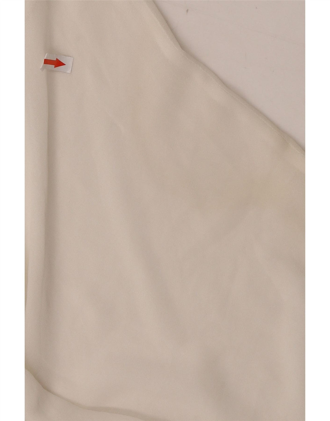 Zara Chemisier à manches 3/4 pour femme UK 14 Medium Blanc Polyester