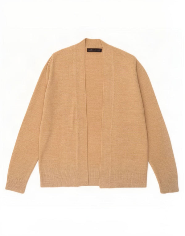 Marks & Spencer Pull cardigan ouvert pour femme UK 14 Marron moyen