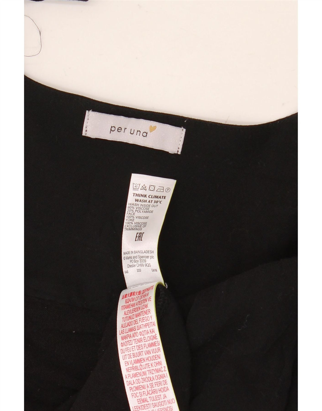 Marks & Spencer Haut Cardigan Per Una Femme UK 12 Viscose Noir Moyen