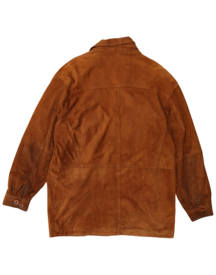 PAUL SMITH Veste en Daim Homme IT 50 Grand Cuir Marron
