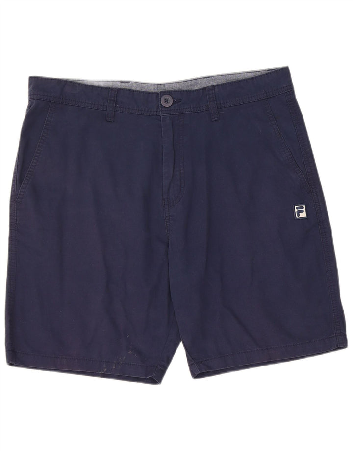 Fila Short Chino Homme Large W34 Bleu Marine Coton