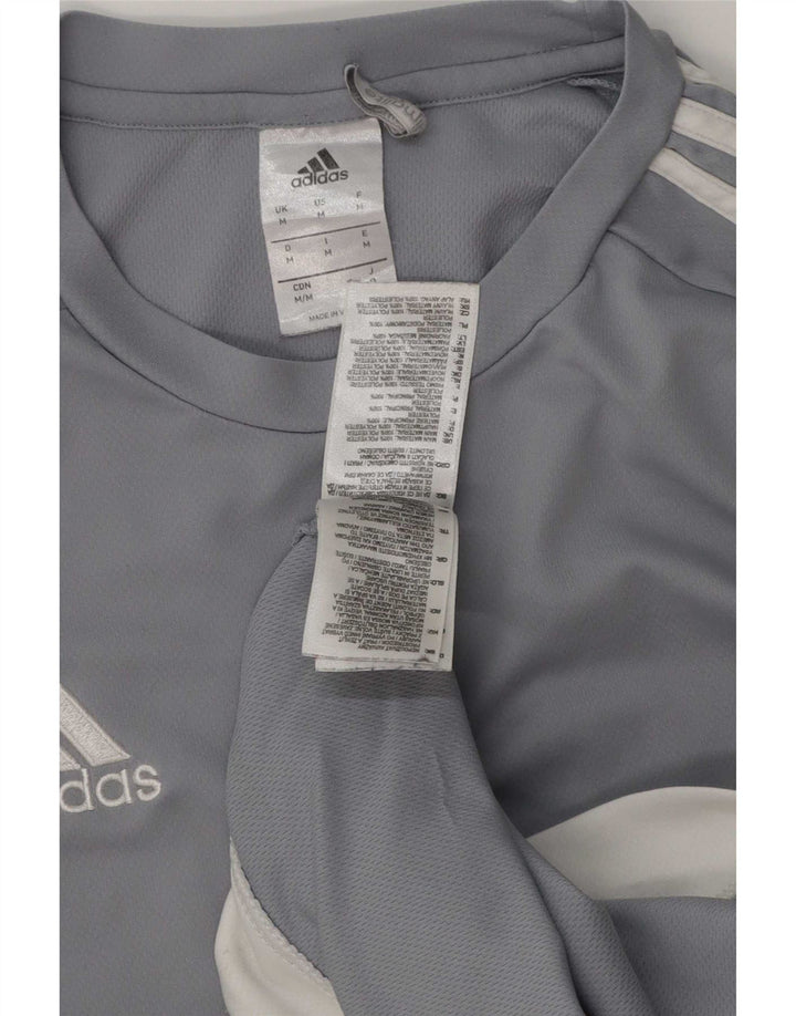 Adidas Homme Climalite T-Shirt Haut Bleu Moyen Colorblock Polyester
