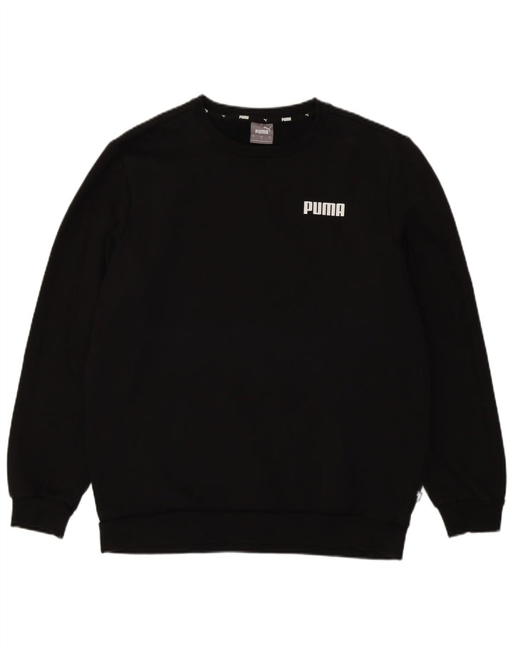 Puma Sweat-shirt pour homme en coton noir Taille L