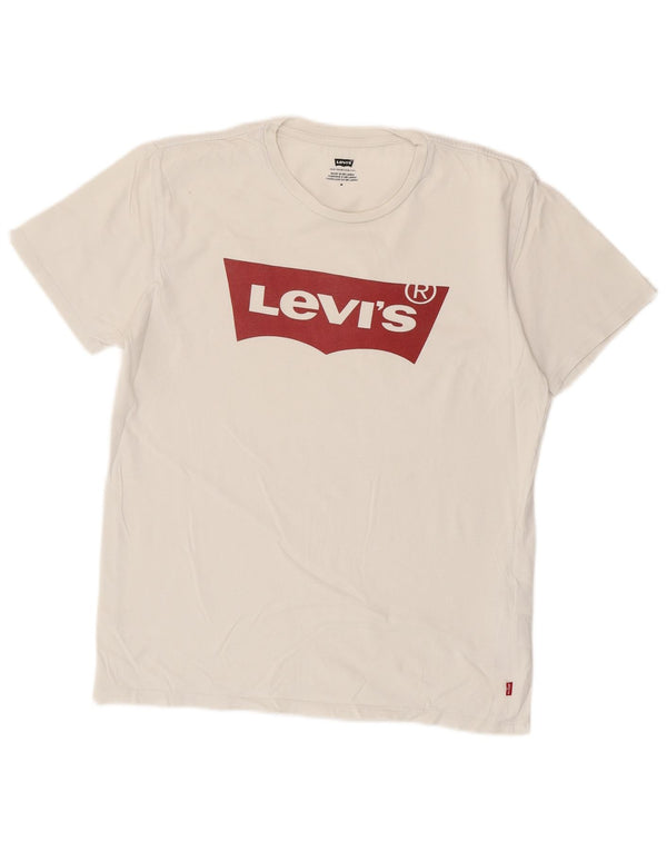 Levi's Tee-Shirt Graphique Homme Blanc Moyen Coton