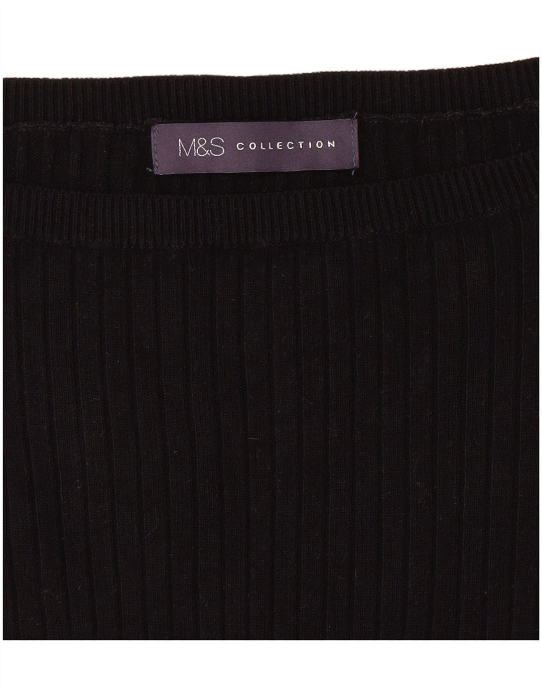 MARKS & SPENCER Pull col bateau pour femme UK 6 XS Noir