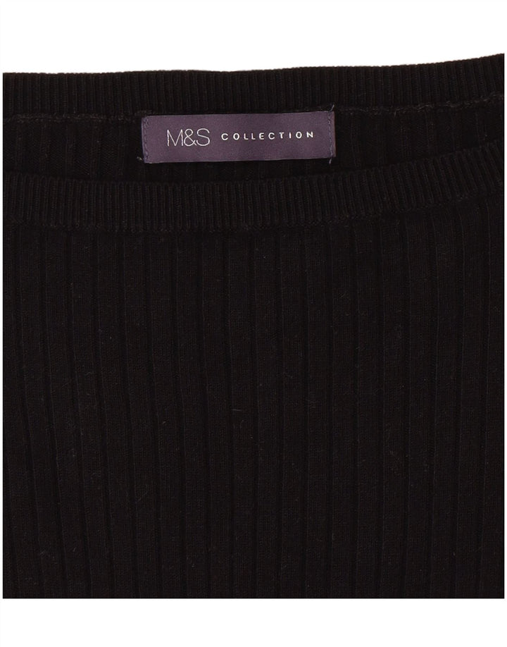 MARKS & SPENCER Pull col bateau pour femme UK 6 XS Noir