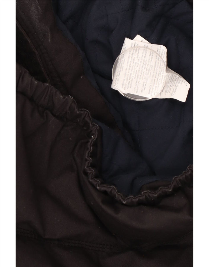 KHUJO Veste matelassée à capuche pour homme UK 40 Large Noir Colorblock Polyester
