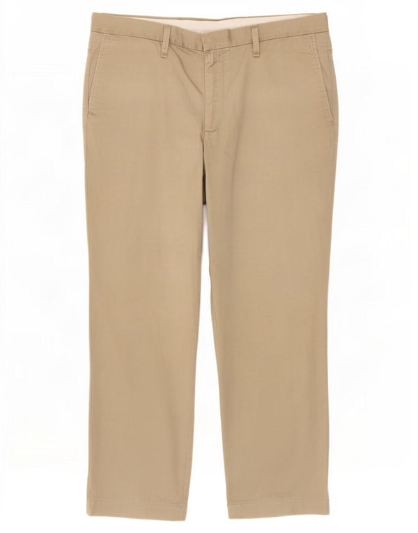 Marks & Spencer Pantalon Chino Droit Homme W38 L29 Coton Beige