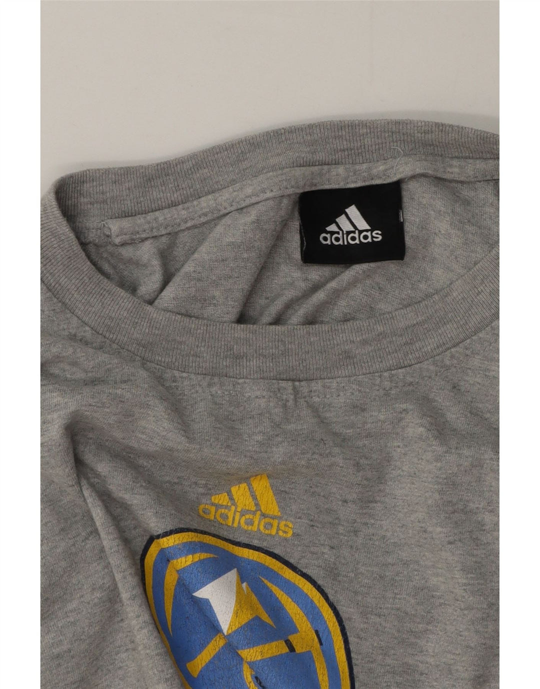 Adidas Denver Nuggets Graphic Haut à manches longues pour homme Gris moyen moucheté