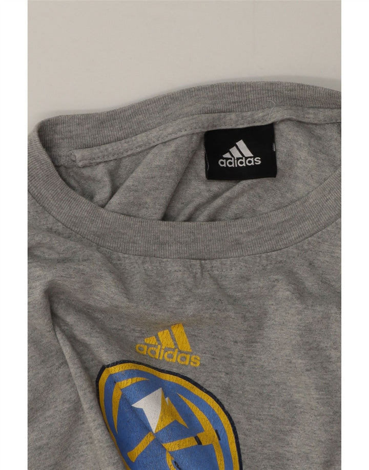 Adidas Denver Nuggets Graphic Haut à manches longues pour homme Gris moyen moucheté