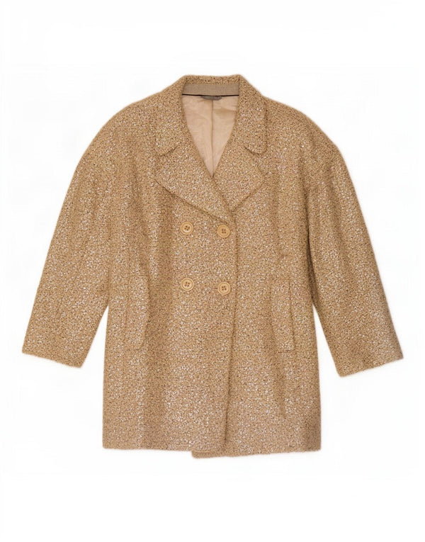 Marks & Spencer Manteau croisé à paillettes pour femme UK 8 Small Beige
