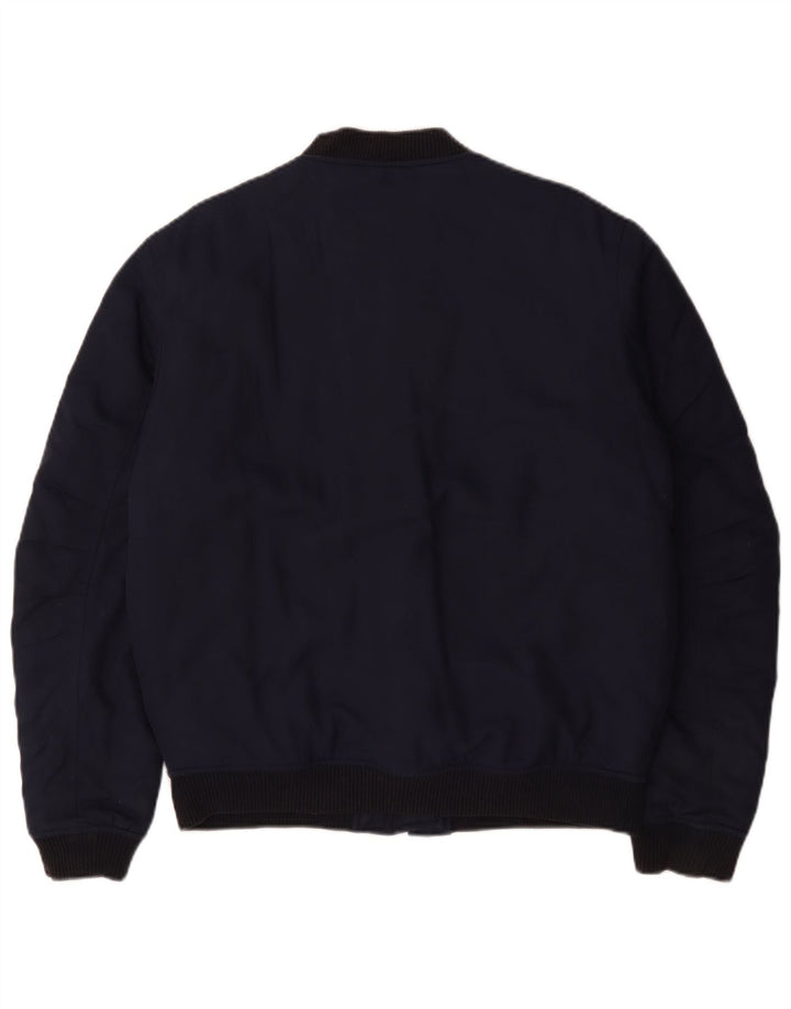 Jack Wills Veste Bomber Homme UK 38 Medium Bleu Marine Nylon