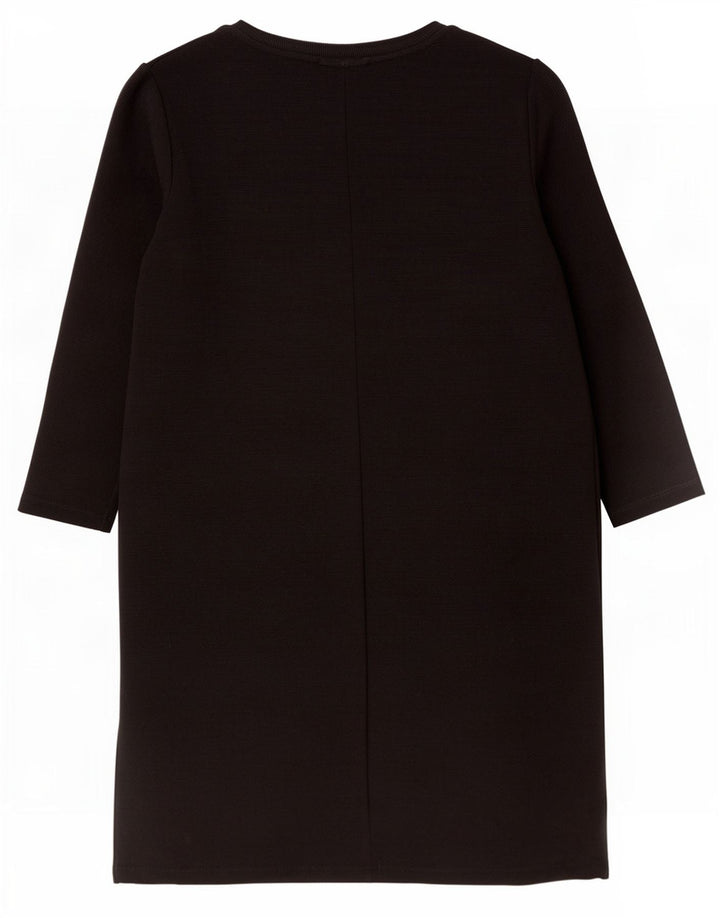Zara Womens Trafaluc Robe droite à manches 3/4 UK 12 Noir moyen