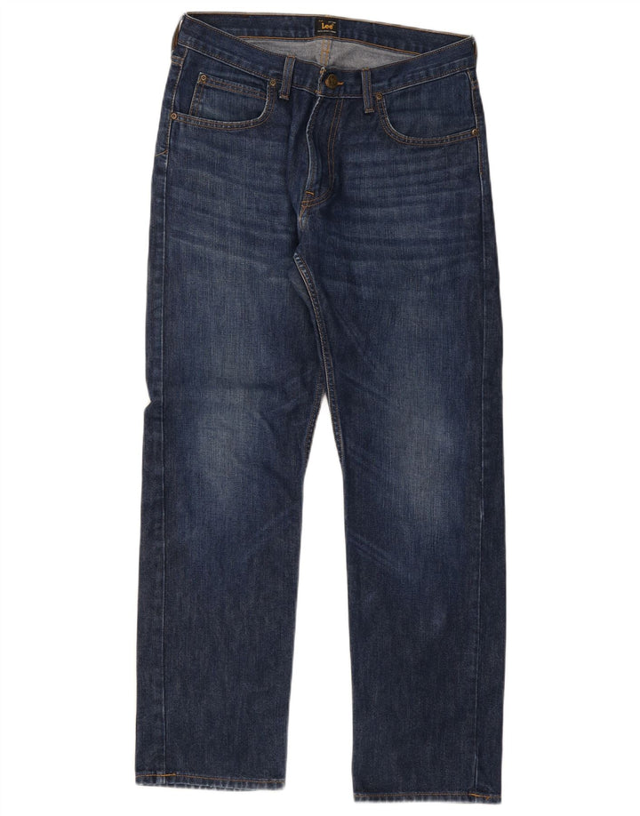 Lee Jean droit homme W32 L32 bleu marine coton