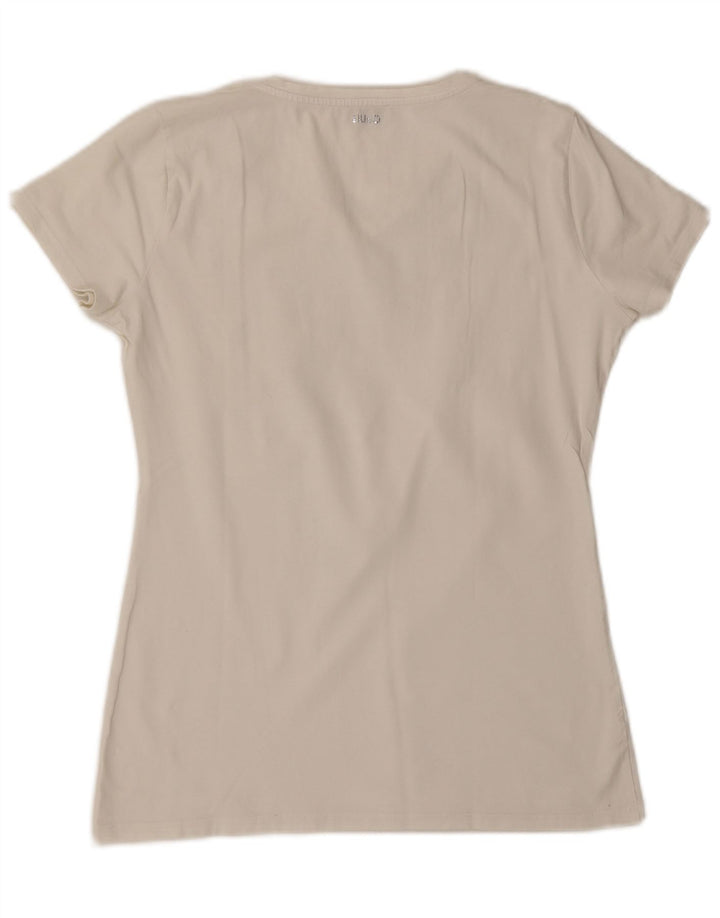 LIU JO T-shirt Milano pour femme UK 12 Blanc moyen