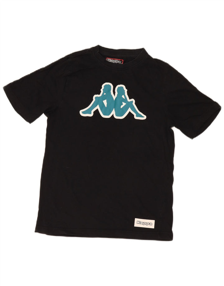 Kappa T-Shirt Graphique Homme Petit Noir Coton