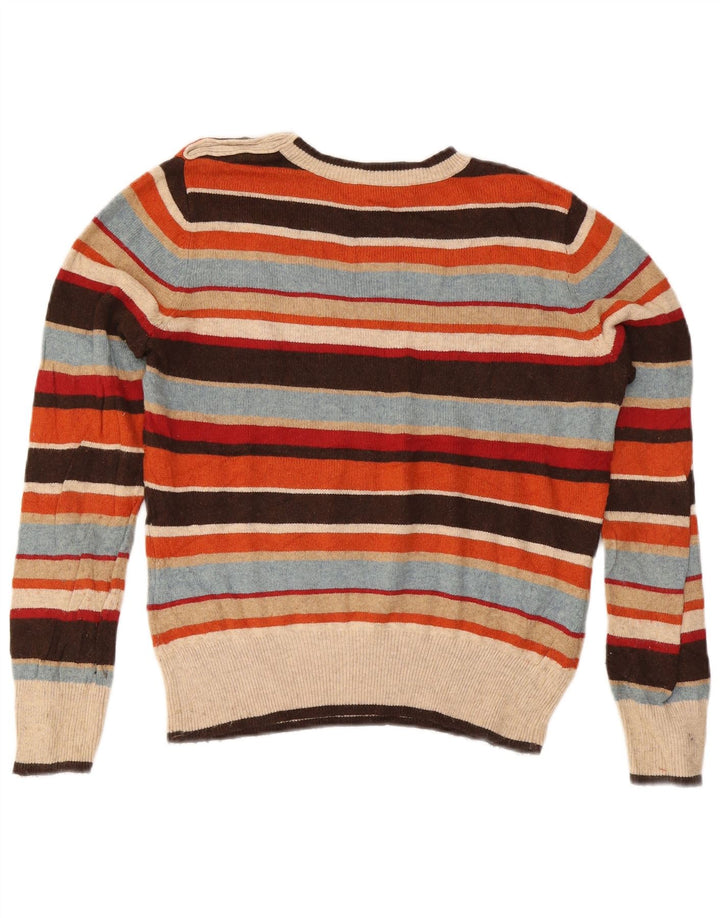 BROOKS BROTHERS Pull à col rond pour femme UK 16 Large Multicolore