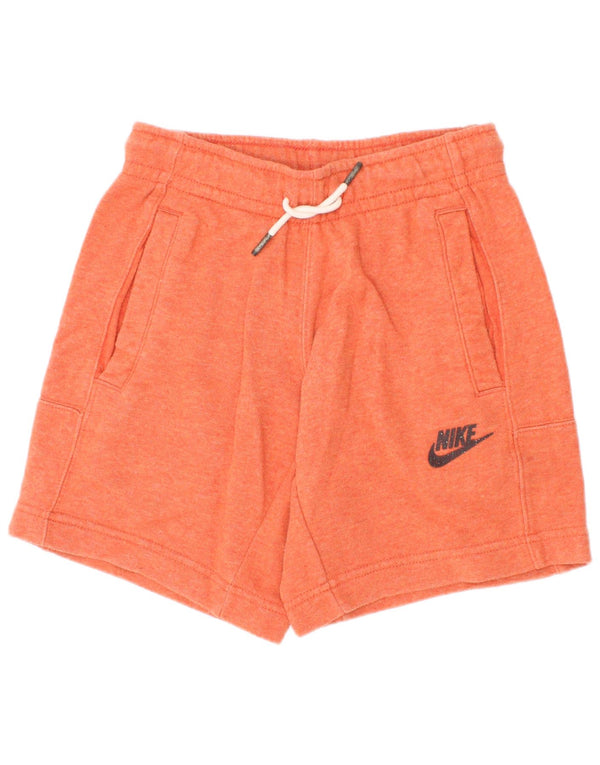 Short de sport Nike pour garçon, coupe standard, 8-9 ans, petit, orange, coton