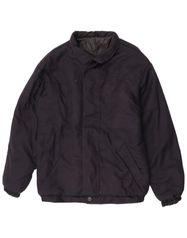 Veste Bomber Homme Vintage UK 42 XL Bleu Marine