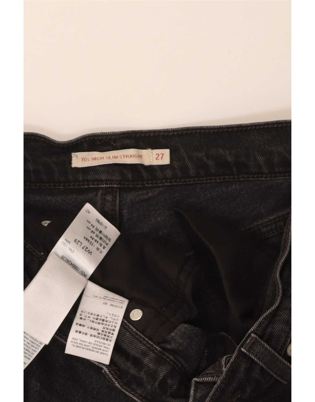 Levi's Short en Jean W27 XS Homme Noir Coton