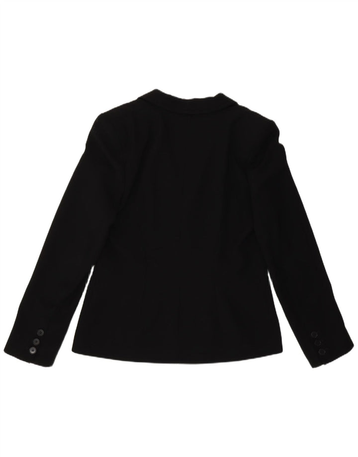 Hobbs Veste Blazer 3 Boutons Femme UK 14 Grand Noir Polyester