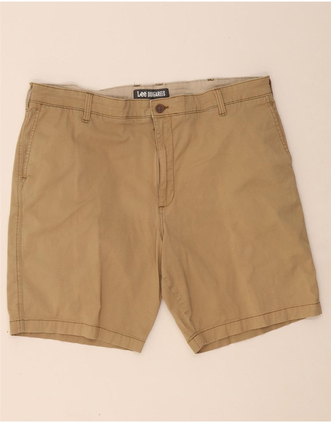 LEE Mens Chino Shorts W42 2XL Beige Cotton Vintage Lee and Second-Hand Lee from Messina Hembry 