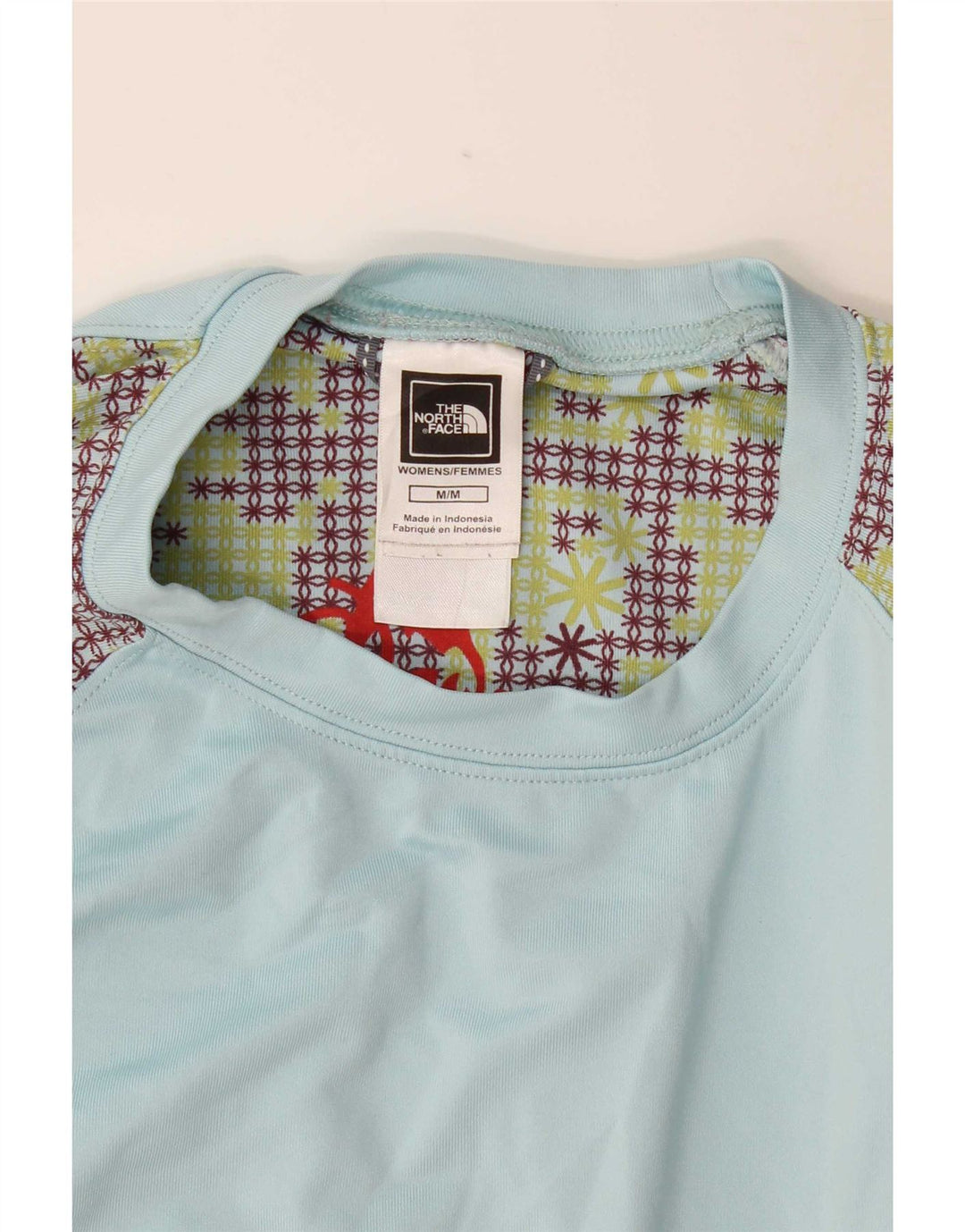 The North Face Haut graphique à manches longues pour femme UK 14 Bleu moyen Polyester