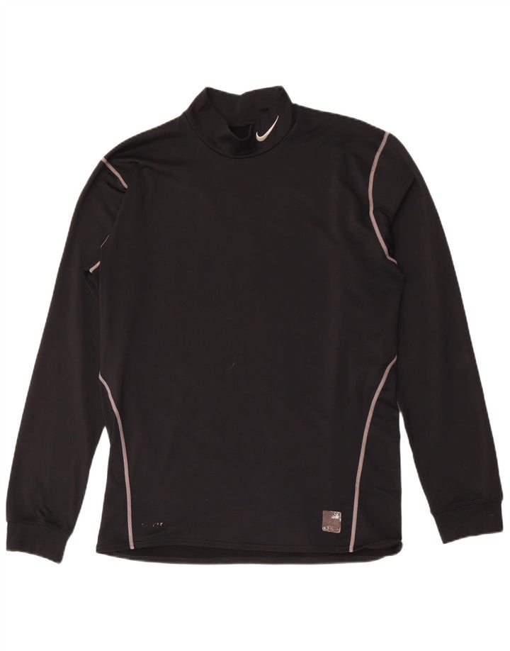 Nike Haut Dri Fit à manches longues pour homme Noir Taille L