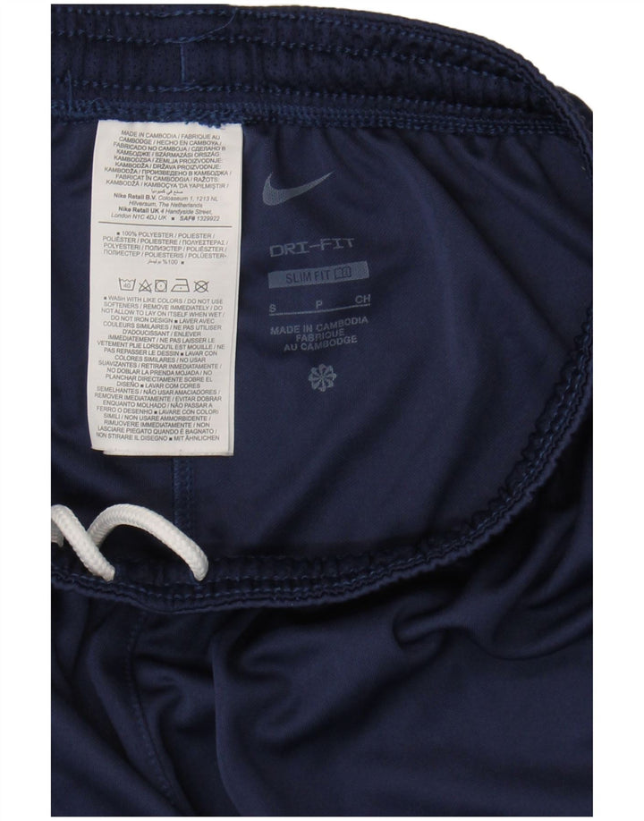 Nike Short de sport Dri Fit Slim Fit pour homme en polyester bleu marine Taille S